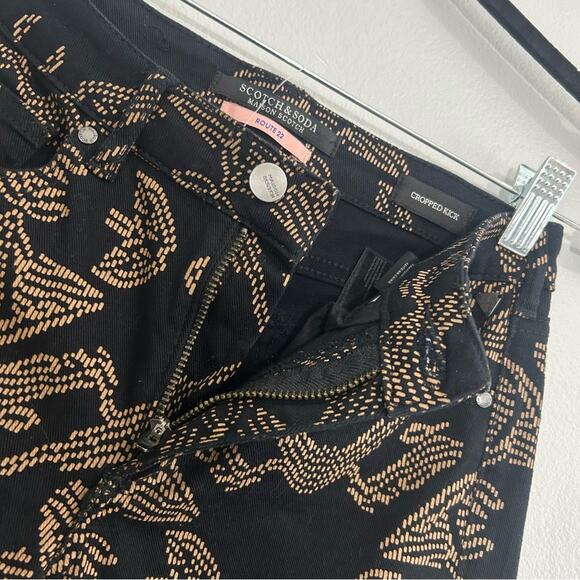 New Scotch & Soda Maison Crop Kick Flare
Printed Jeans Size 25 - Picture 4 of 12